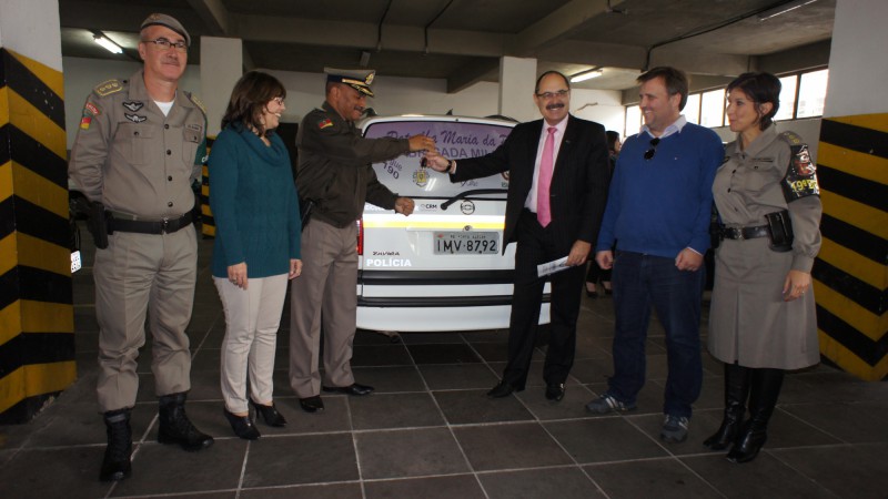 Maj. Romano recebe as chaves do presidente da CRM