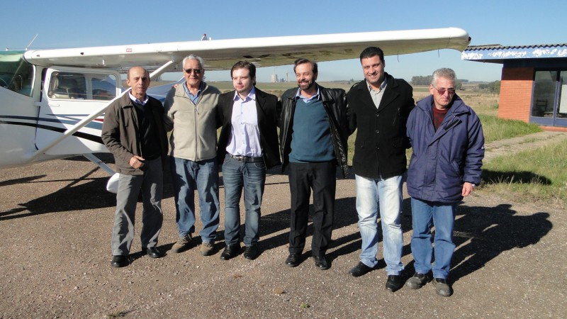 Grupo fez sobrevoo sobre a unidade de mineração