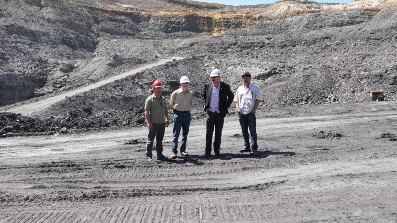 Visita à área de mineração em Minas do Leão