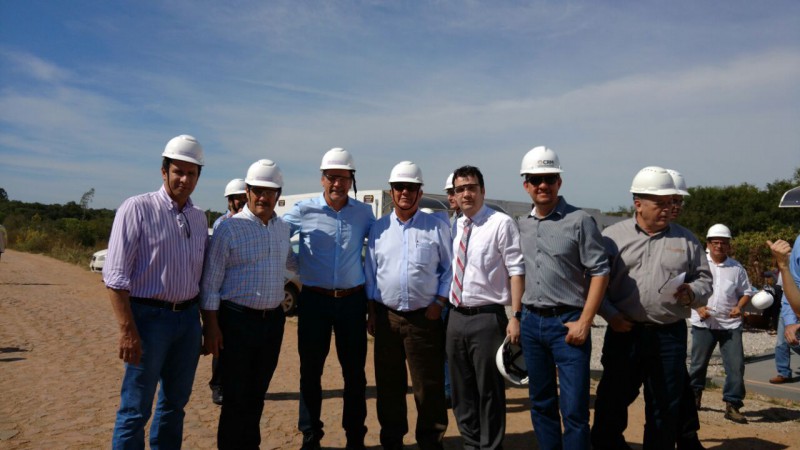 O diretor presidente, Edivilson Brum, acompanhou o Governador Ivo Sartori em visita à Mina de Candiota