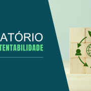 imagem mostra uma imagem representativa do relatório de sustentabilidade com umas peças que mostre sustentabilidade verde e natureza